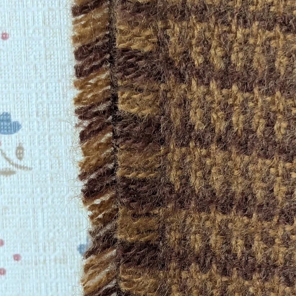 GAP Houndstooth Brown Scarf Wrap Shawl Beach Evening Fall Game Day
